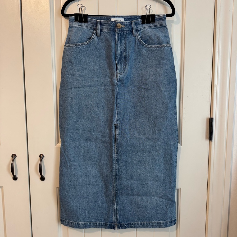 Aritzia Classic Blue Denim Skirt
